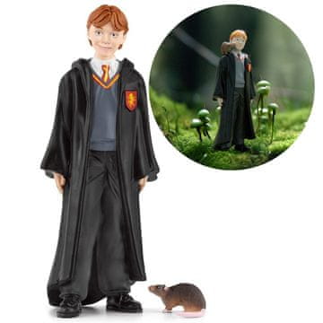 Schleich SLH42634 Schleich Harry Potter - Ron Weasley in Nagajivec, figura za otroke od 6. leta naprej