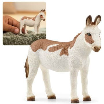 Schleich SLH13961 Schleich Farm World - Ameriški pegasti osel, otroška figurica za starost 3+