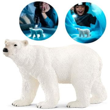 Schleich SLH14800 Schleich Wild Life - Polarni medved, figurica za otroke od 3. leta dalje