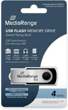 MediaRange Usb ključ 4gb mediarange