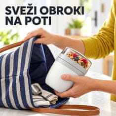 HOME & MARKER® Termo Posoda za Hrano Malico 700 ml (bela) | BREAKPOT