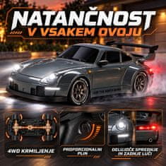 JOJOY® Drift avtomobil z daljinskim upravljalnikom, dirkalni avto, do 20 km/h | DRIFTOR