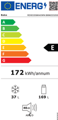 Beko Hladilnik RDSO206K40WN