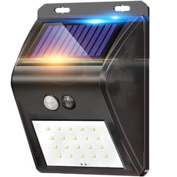 Retoo Solarna LED-svetilka z sensorji gibanja in mraka za zunanjo uporabo v vrtu, 20 LED, ip65