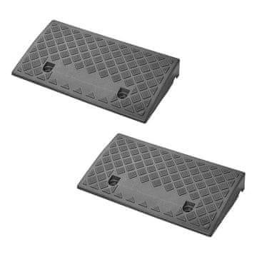 Northix Rampa za robnik 70mm črna - komplet 2 kosov