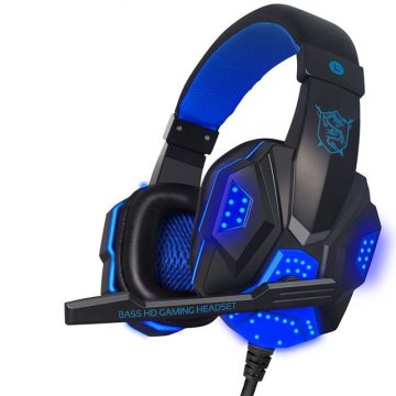 Retoo Igralne slušalke za pc-igralce z USB in LED-svetilko ter mikrofonom