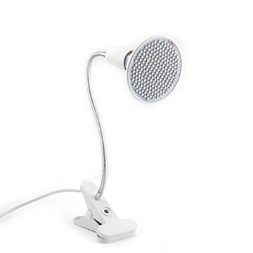 Retoo Svetilka za rast rastlin 200 LED panel za gojenje klips 20 W e27 navoj, premična