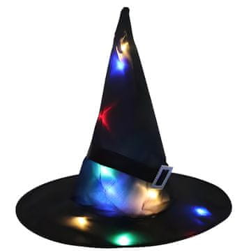 Retoo Čepica čarovnice LED klobuk čarovnice za halloween, karneval, cosplay - , svetleča