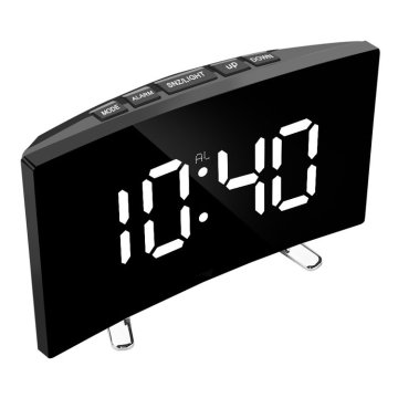 Retoo Digitalna elektronska ura, budilka z LED-zaslonom in termometrom