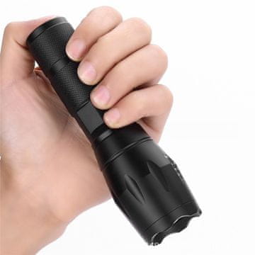 Retoo Vojaška taktična svetilka z močnim LED-om in zoomom