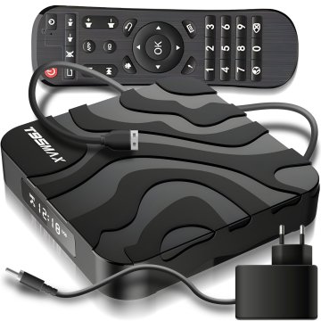 Retoo Smart TV box Android 9 64-bitni 6k Wi-Fi 802.11n hdr + daljinski upravljalnik in lan priključek