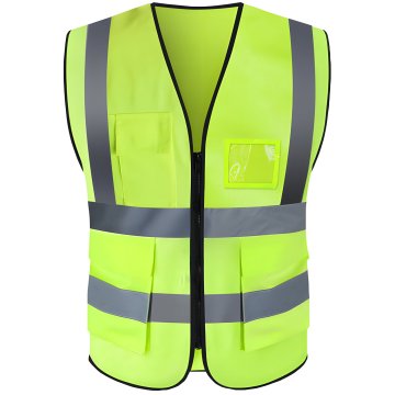 Retoo Odbojna vest z žepi, opominjalna, rumena, univerzalna, cestna