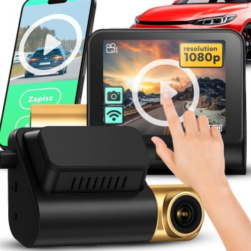 Retoo Avtomobilska videokamera z zaslonom dash cam GPS wifi