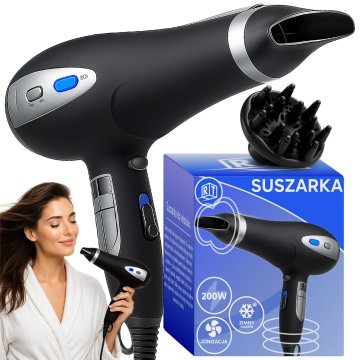 Retoo Sušilnik za lase 5 v 1, 2000 W, jonizacija, difuzor, koncentrator, hladen zrak