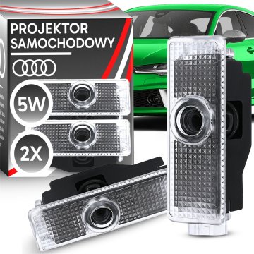 Retoo LED projektor z logotipom za audi a3, a4, a5, a6, a7, a8, q3, q5, q7, r8, tt hd, več kot 20 vzorcev