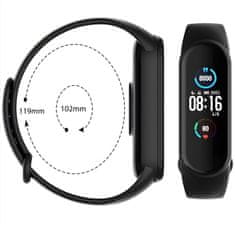 Retoo 5 × trak za uro xiaomi mi band 5, 6, 7, smart band, 15 mm, zapestnica