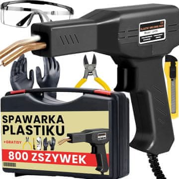 Retoo Sponkalnik, zvarilnik za plastiko, zvarilnik za plastiko, spajkalnik 50 W + 800 sponk