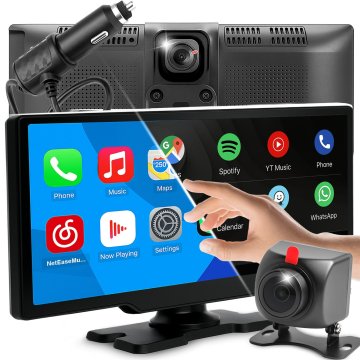 Retoo Avtomobilski radio z Bluetooth, Android auto in apple carplay, 1din, zaslon 10,26''