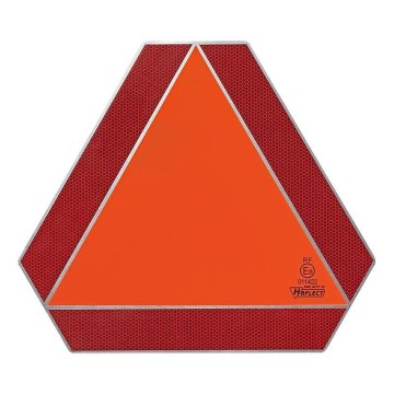 Northix Zadnji opozorilni znak aluminij "Počasno vozilo"