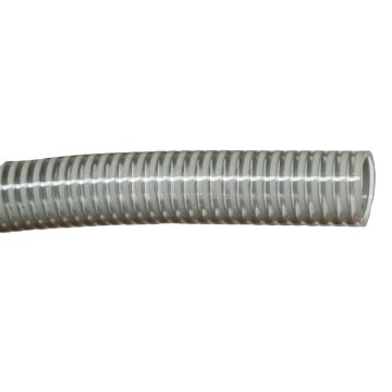 PVC spiralna cev, notranji premer 30 mm, zunanji premer 37 mm, polmer upogibanja 120 mm, vakuum 0,6 bara