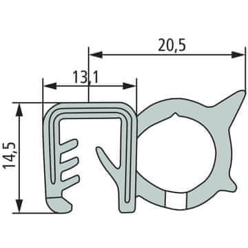Tesnilo 4mm 654921394/25 GRAN