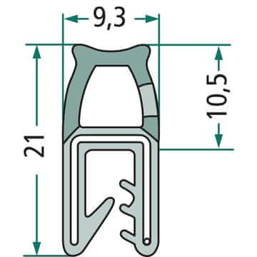Tesnilo 1mm 654A1513/25 GRANIT