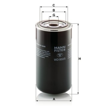 Mann Filter Filter olja hidravličnega menjalnika MANN FI 4355850