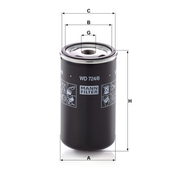 Mann Filter Filter hidravličnega/menjalniškega olja 45144600