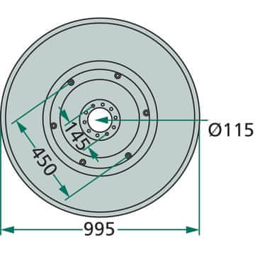 Drsna plošča kosilnice Deutz-Fahr Pottinger 06580818 1.1074.010.570.00
