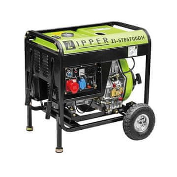 Zipper ZI-STE6700DH dizelski agregat 6500 W, 230 V, IP23
