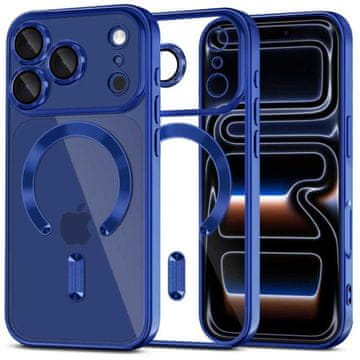 Tech-protect Ovitek MagFlex MagSafe za iPhone 17 Pro - prozoren, temno moder