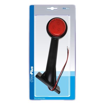 Northix Gabaritna svetilka 12 24V rdeča bela jantarna 166x193mm LED desno v pretisnem omotu