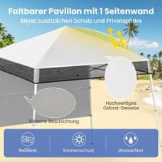 Northix Pop-Up Gazebo 2x2m, nastavljiv, vodotesen, bel