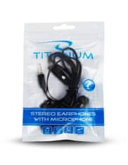 Titanum TITANUM STEREO SLUŠALKE Z MIKROFONOM TH109K ČRNE