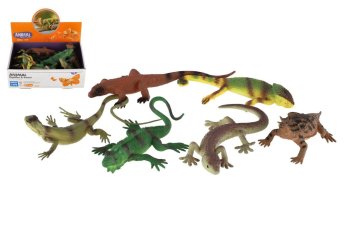 Teddies Živali plazilci in kuščarji plastični 12-21cm