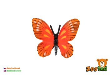 Metulj monarh Monarch Zooted plastika 5,5cm