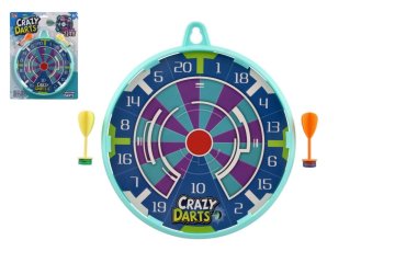 Teddies Tarča s samolepilnimi puščicami 2 kosa plastike premera 23 cm