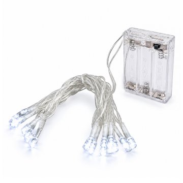 Linder Exclusiv Božična veriga na baterije 30 LED Hladno bela