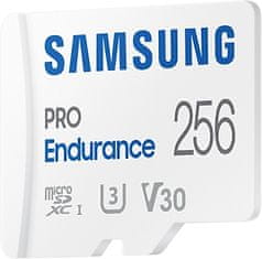 shumee Pomnilniška kartica Samsung PRO Endurance microSDXC 256GB Class 10 UHS-I U3 V30 + SD adapter (MB-MJ256KA/EU)