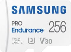 shumee Pomnilniška kartica Samsung PRO Endurance microSDXC 256GB Class 10 UHS-I U3 V30 + SD adapter (MB-MJ256KA/EU)