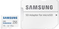 shumee Pomnilniška kartica Samsung PRO Endurance microSDXC 256GB Class 10 UHS-I U3 V30 + SD adapter (MB-MJ256KA/EU)