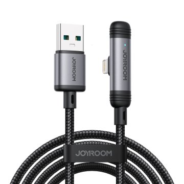 Joyroom Kotni kabel USB-A za iPhone Lightning 3A 1,2 m - črn