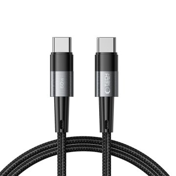 Tech-protect USB-C UltraBoost PD 60W 3A 1m kabel - siv