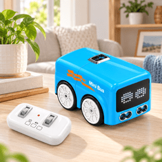 JOJOY® Interaktivni avtobus za otroke, upravljanje s kretnjami, sledenje črti, LED lučke in zvoki, 5 načinov igranja, 3+ let | BUSROBO