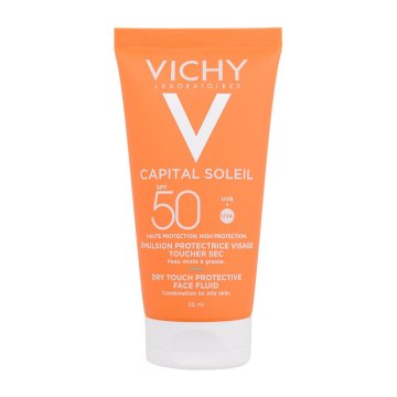 Vichy Capital Soleil Dry Touch Protective Face Fluid SPF50 matirajoč fluid za obraz z visoko uv zaščito 50 ml unisex