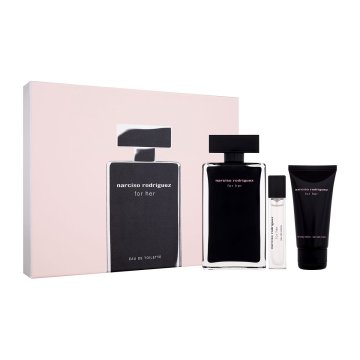 Narciso Rodriguez For Her darilni set toaletna voda 100 ml + losjon za telo 50 ml + toaletna voda 10 ml za ženske