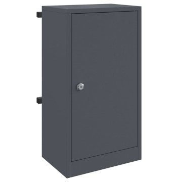 Vidaxl nabiralnik s shranjevanjem Antracit 30 x 20 x 55 cm Jeklo