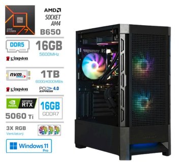 PCX Računalnik Exton R7 9700X/16GB/1TB/RTX5060Ti/W11P