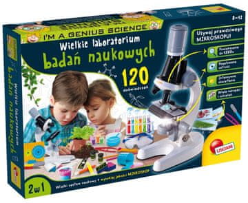 slomart Lisciani I'm A Genius znanstveni komplet 'Veliki laboratorij - 120 poskusov'
