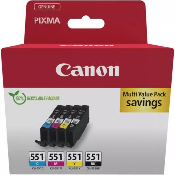slomart Canon CLI-551 Multipack (C/M/Y/BK) črnila (6509B015)
